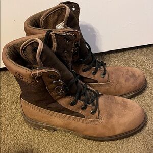 Rocky Brown Lace-Up Boots